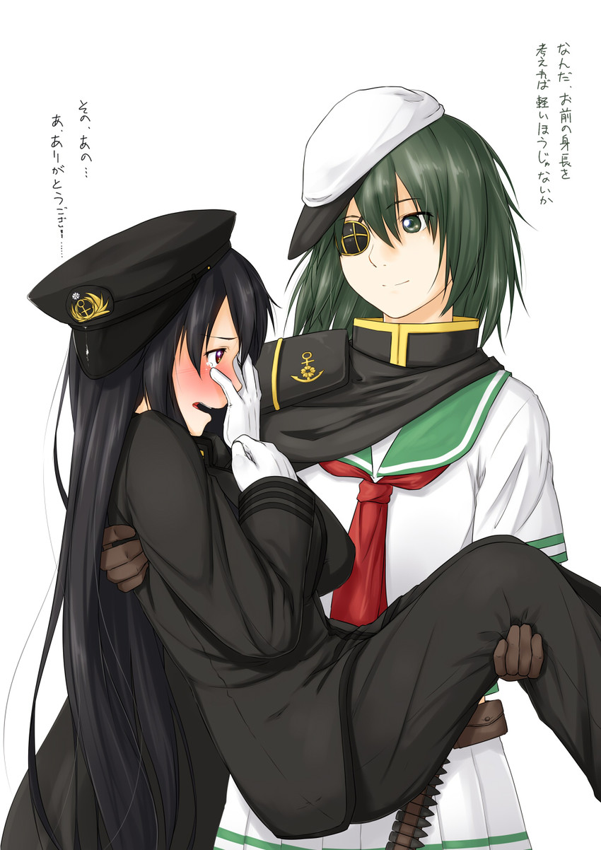 female admiral, kiso, and tatebayashi sakurako (kantai collection) drawn by niwatazumi