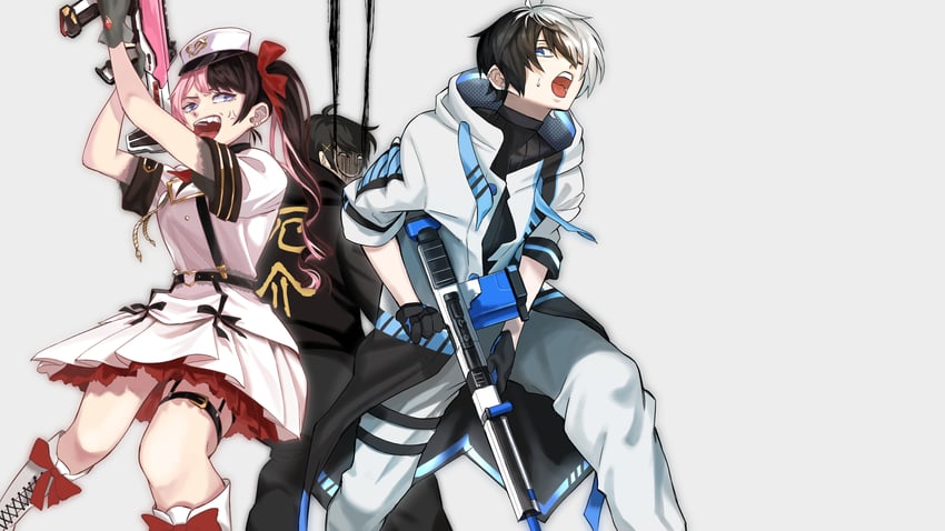 tachibana hinano, kamito, and gil (original and 5 more) drawn by soubu_yuusuke