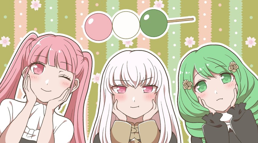 hilda valentine goneril, lysithea von ordelia, and flayn (fire emblem and 1 more) drawn by hotatechoco_(hotariin)