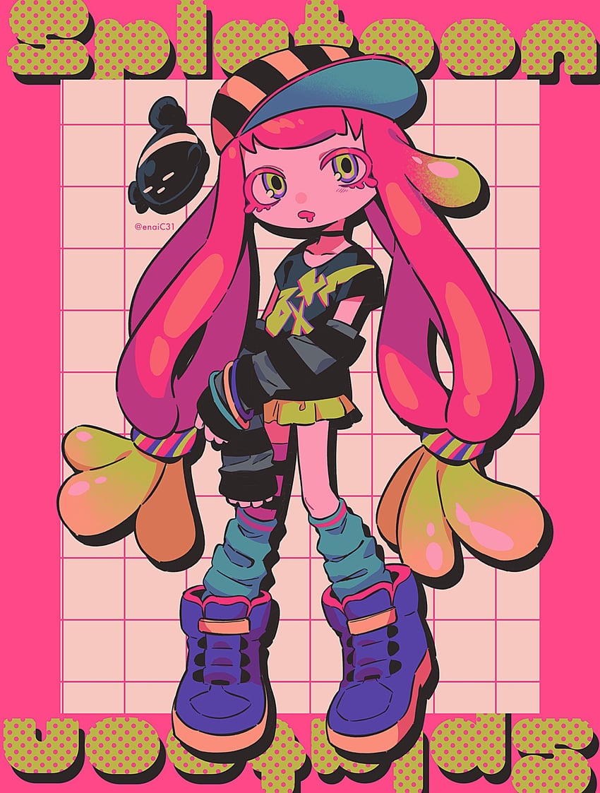 harmony and harmony's clownfish (splatoon and 1 more) drawn by menma_(enaic31)
