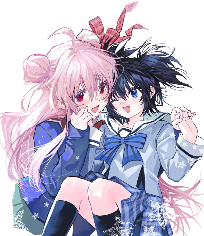 matsuzaka satou and koube shio (happy sugar life) drawn by cross_neko
