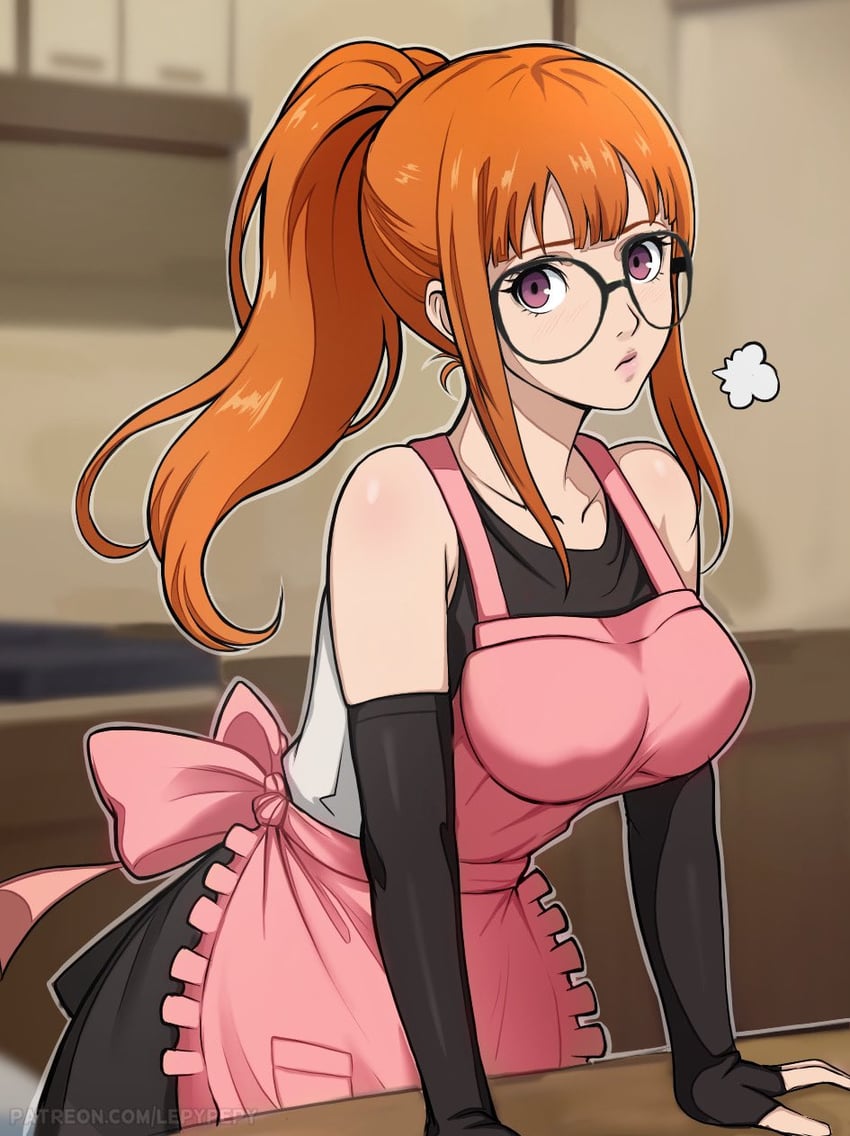 sakura futaba (persona and 1 more) drawn by lepypepy