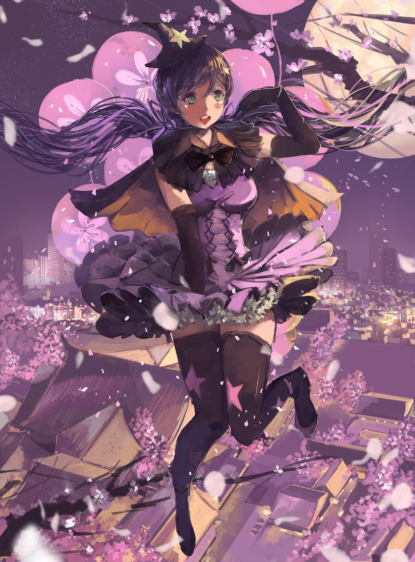 tojo nozomi (love live! and 1 more) drawn by qianqian