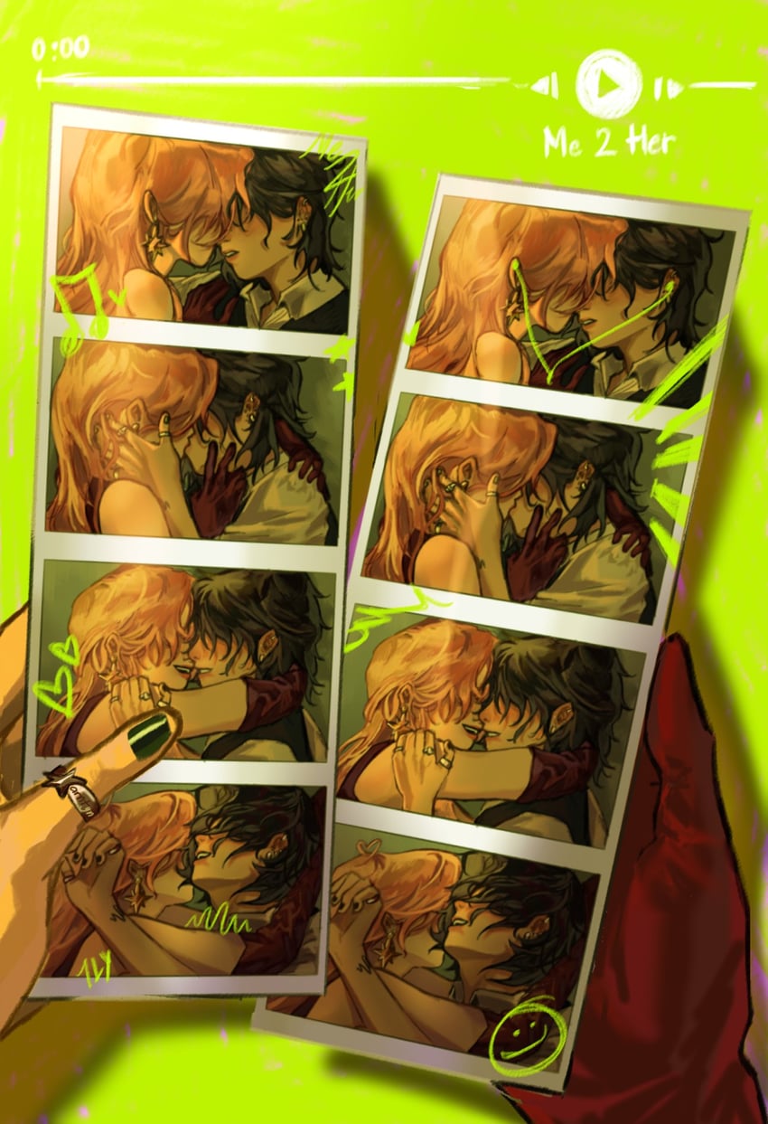 koga mitsuki and oosawa aya (kininatteru hito ga otoko ja nakatta) drawn by tarquilizer