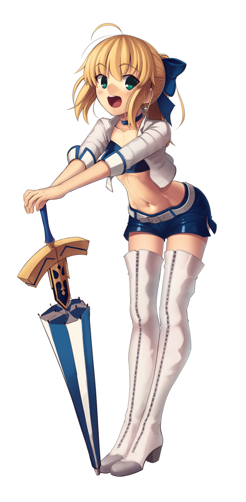 artoria pendragon and saber (fate and 1 more) drawn by boa_(brianoa)