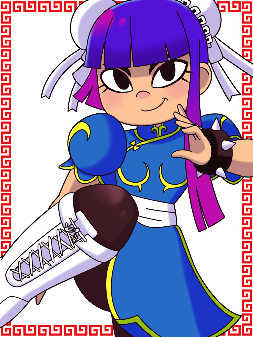 chun-li and miko kubota (street fighter and 1 more) drawn by kougyokutei_dokuringo