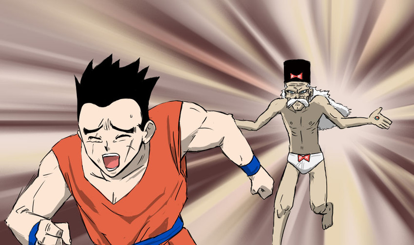 yamcha and dr. gero (dragon ball and 1 more) drawn by senryoman