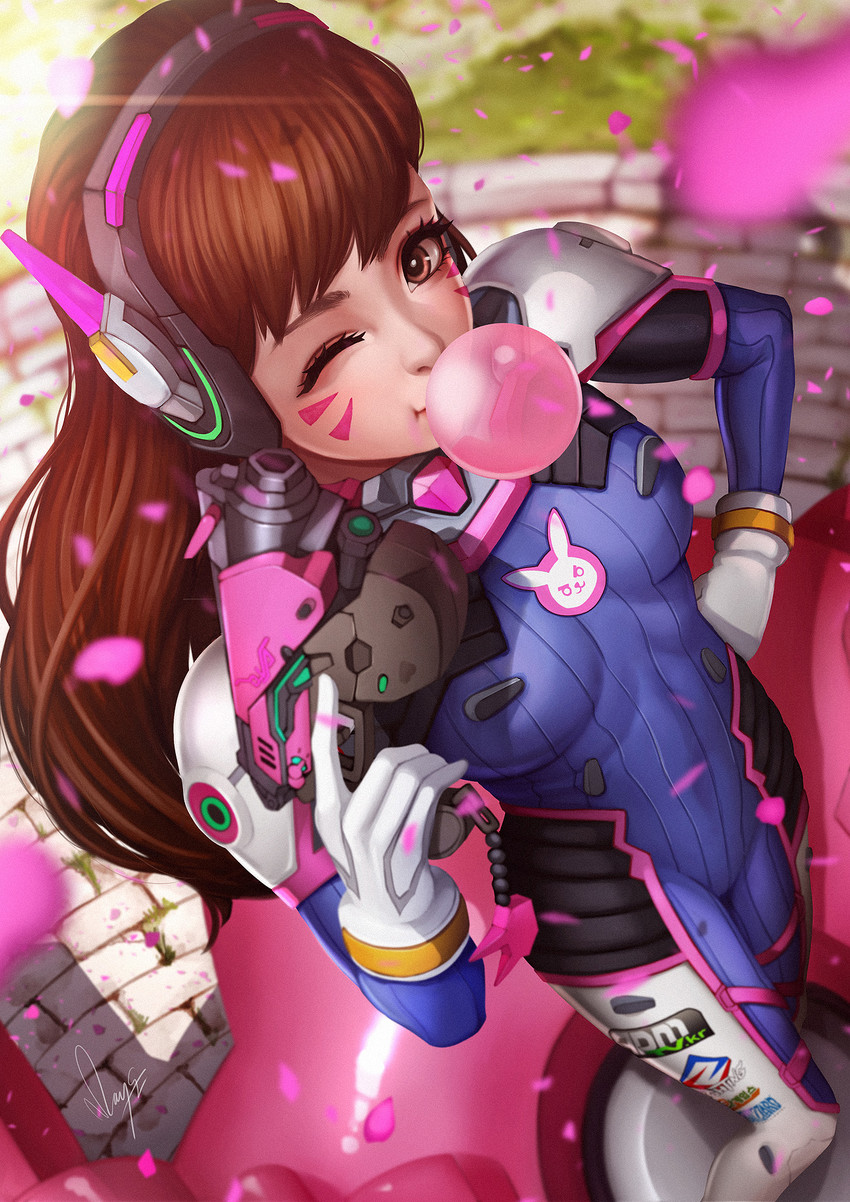 d.va (overwatch and 1 more) drawn by magion02