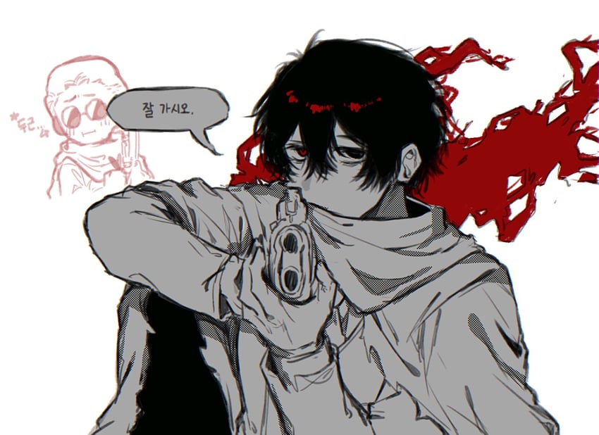 yi sang and gubo (project moon and 1 more) drawn by red_hong00
