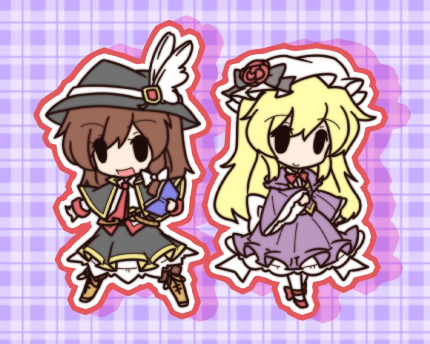 usami renko and maribel hearn (touhou) drawn by fushigi_ebi