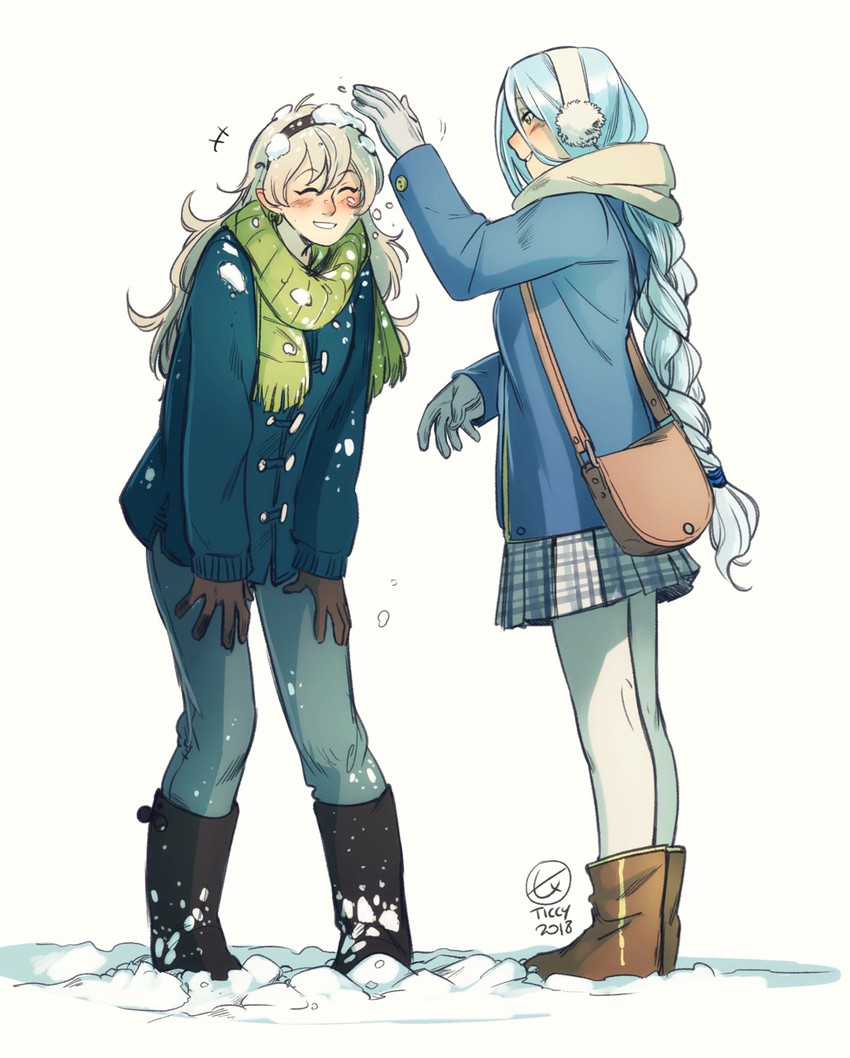female corrin and azura (fire emblem and 1 more) drawn by ticcy
