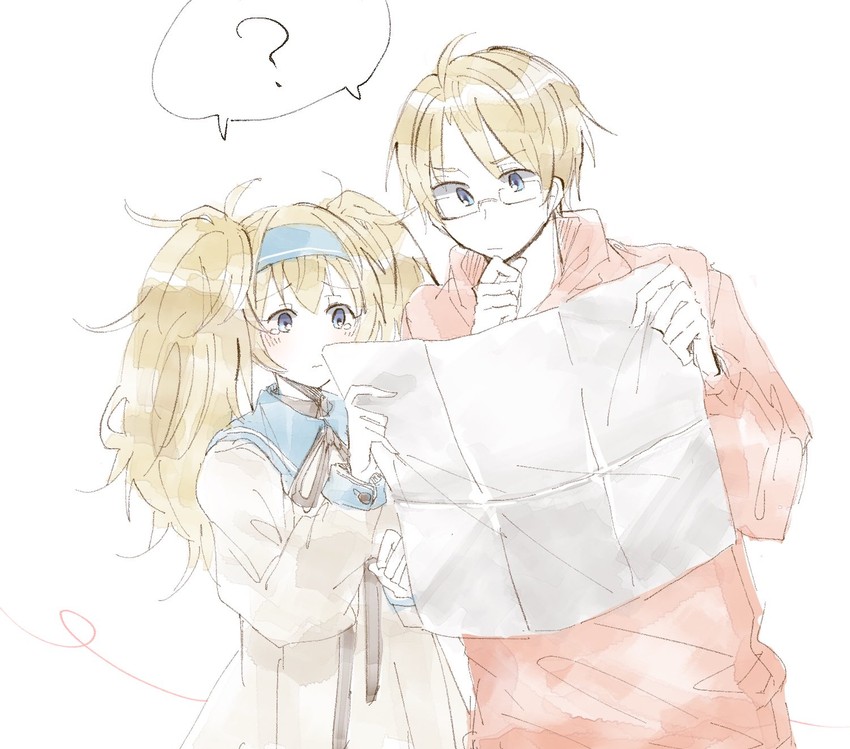 gambier bay and america (kantai collection and 1 more) drawn by samekun_(samekun_s)