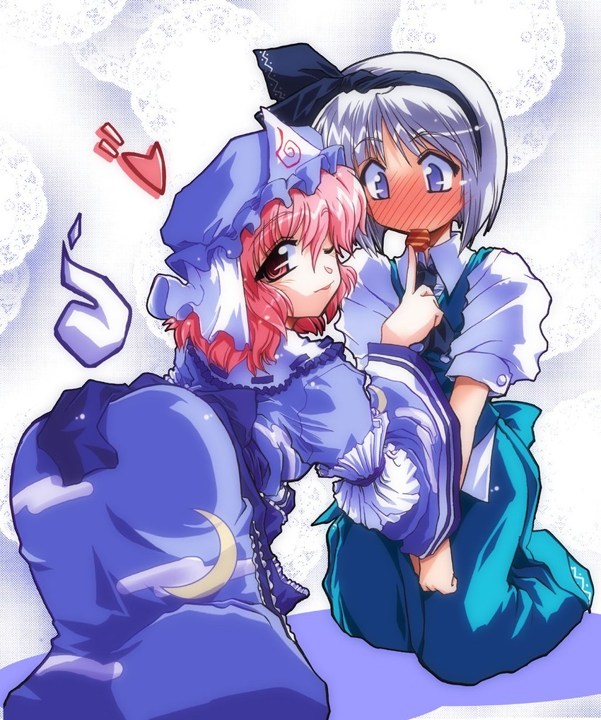 konpaku youmu and saigyouji yuyuko (touhou) drawn by takana_shinno