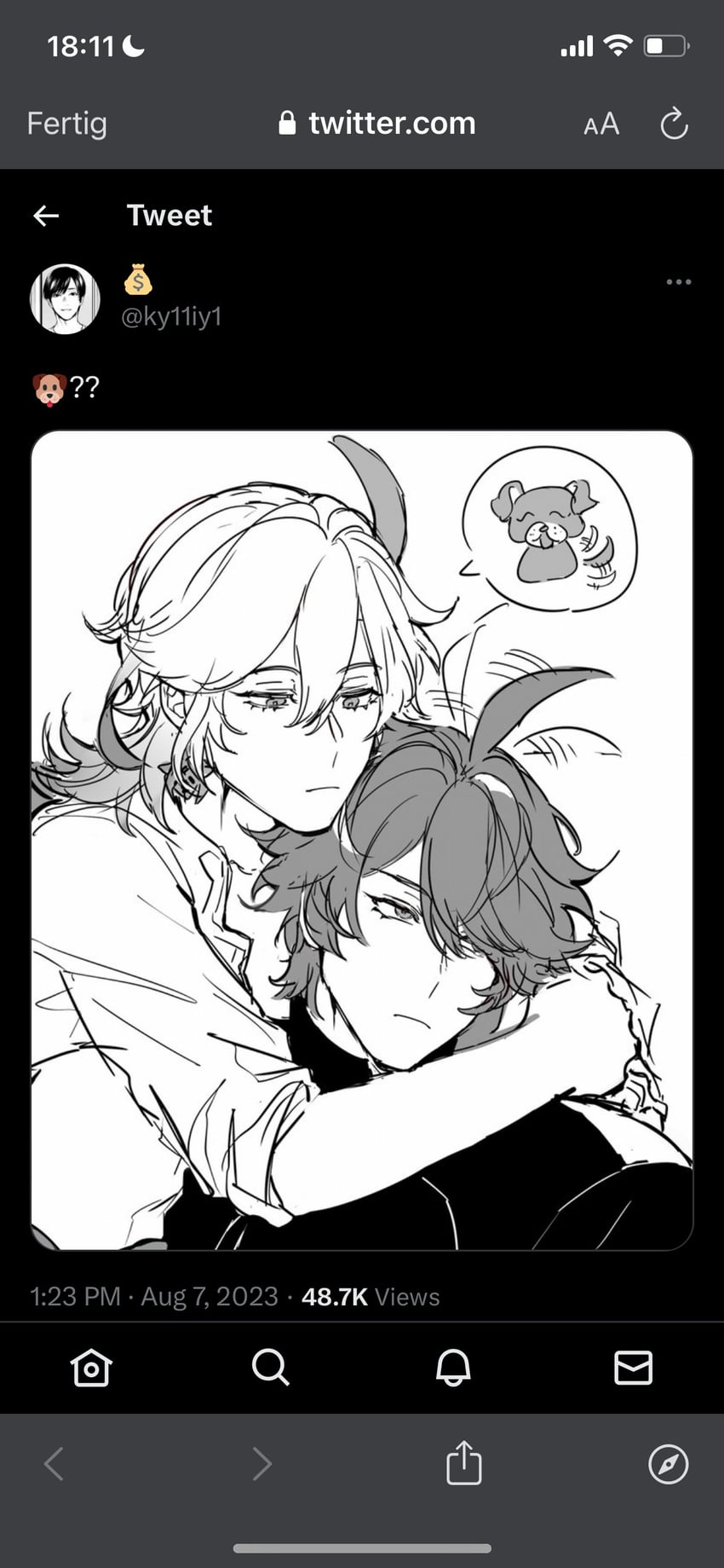alhaitham and kaveh (genshin impact and 1 more) drawn by haikaze and kuren_0x
