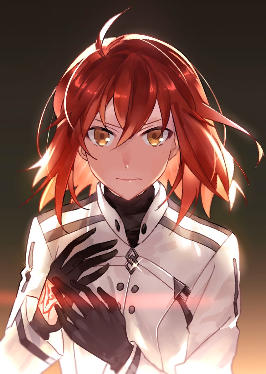 fujimaru ritsuka (fate and 1 more) drawn by fare