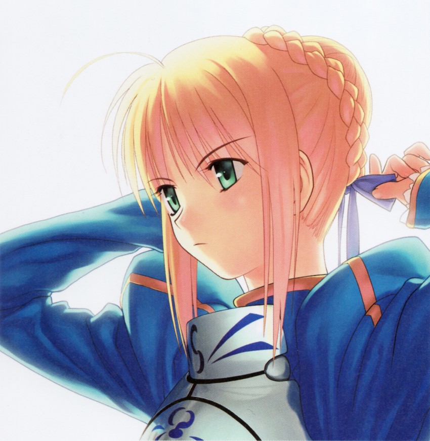 artoria pendragon and saber (fate and 1 more) drawn by koyama_hirokazu
