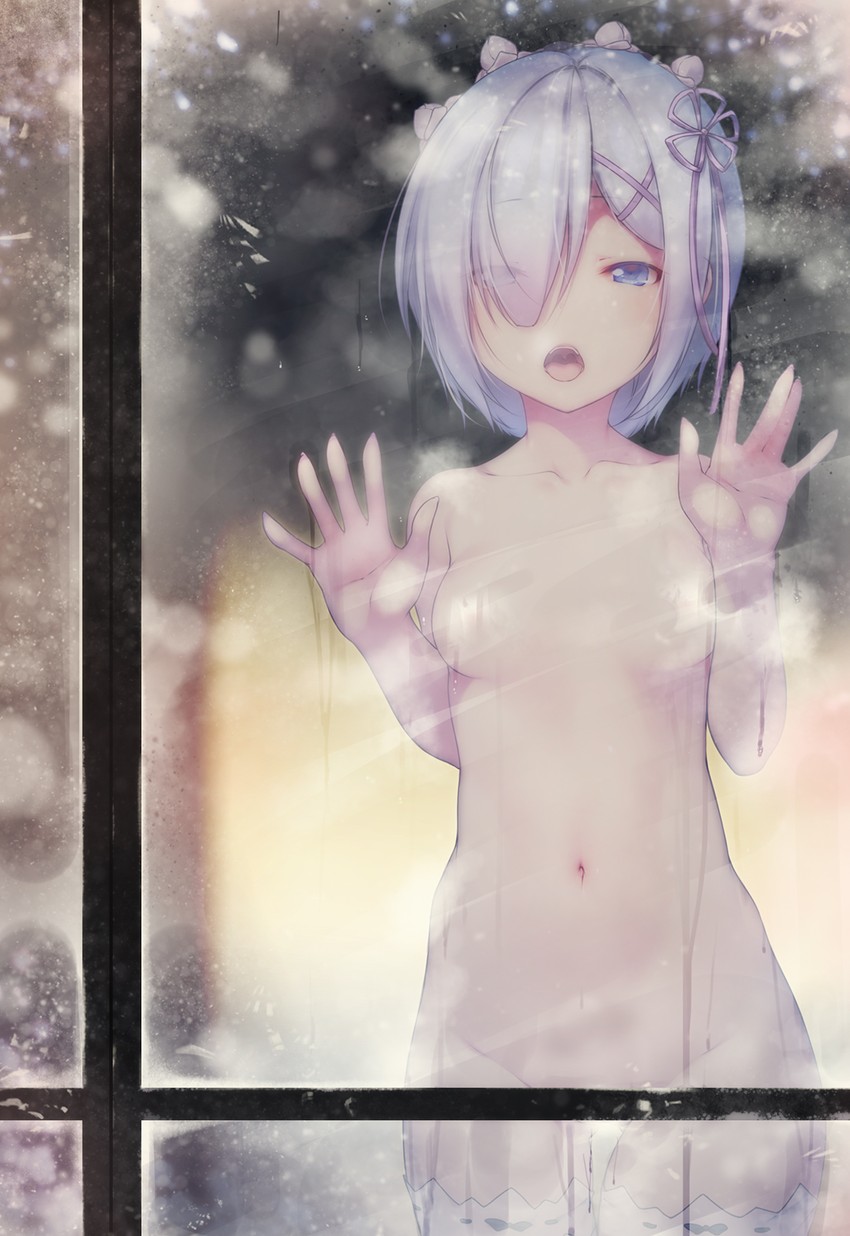 rem (re:zero kara hajimeru isekai seikatsu) drawn by shokuyou_mogura