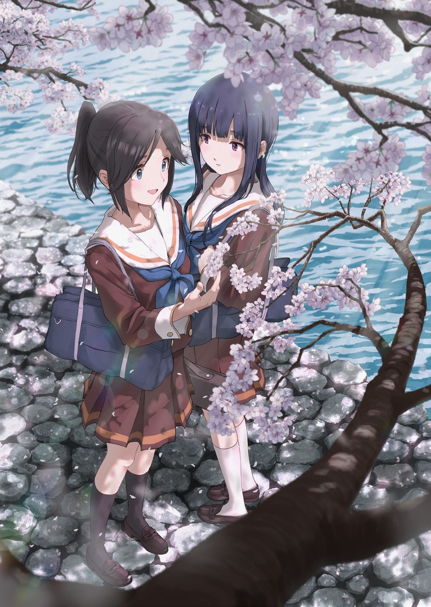 yoroizuka mizore and kasaki nozomi (hibike! euphonium and 1 more) drawn by hasisisissy