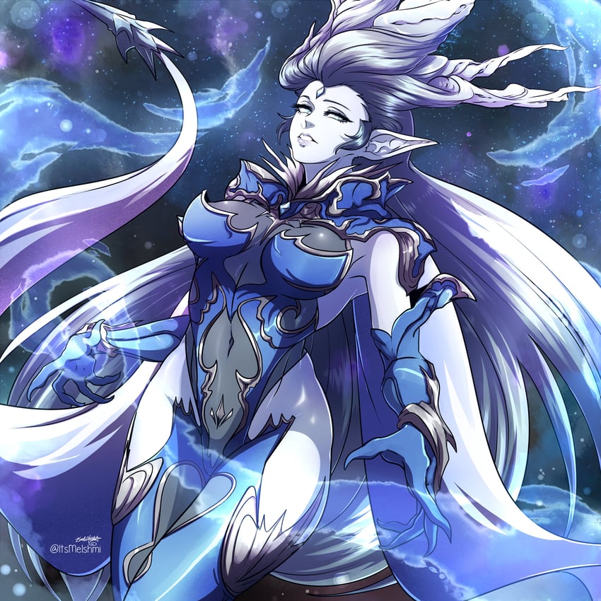 shiva and ysayle dangoulain (final fantasy and 1 more) drawn by ishmi