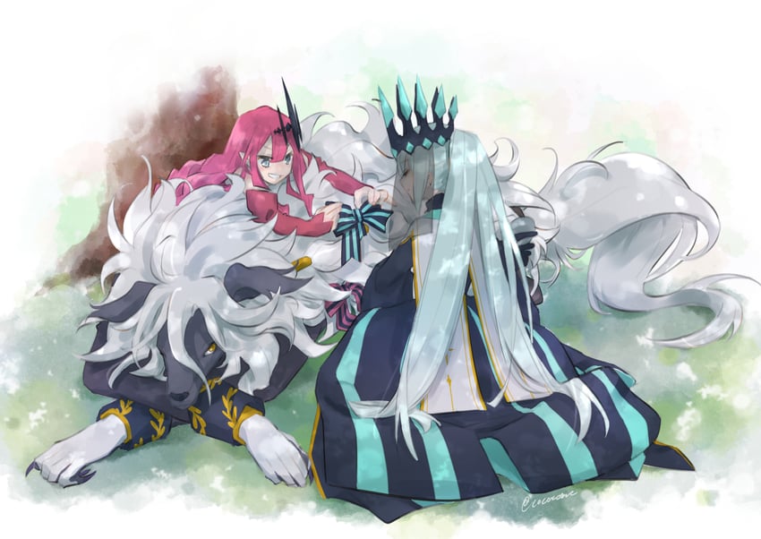 baobhan sith, morgan le fay, and woodwose (fate and 1 more) drawn by cocozome