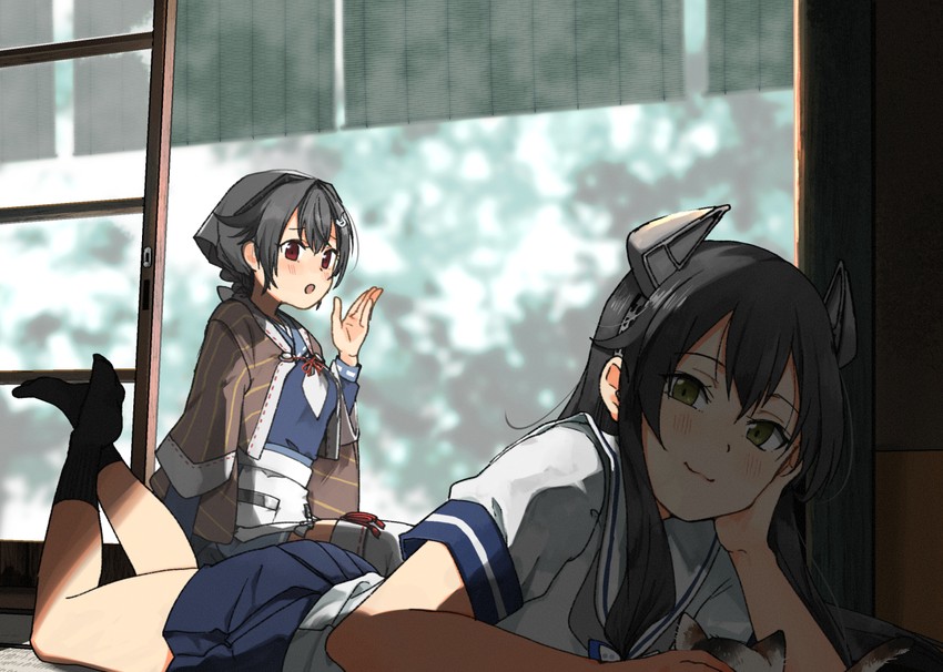 jingei and i-47 (kantai collection) drawn by annin_musou