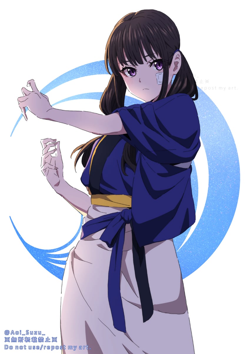 inoue takina (lycoris recoil) drawn by aoi_suzu