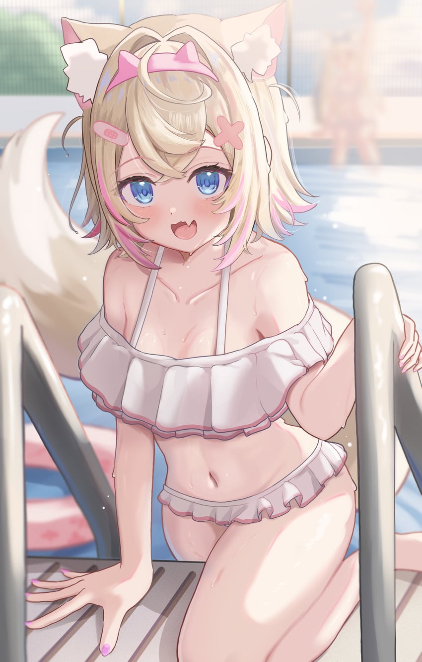 mococo abyssgard (hololive and 1 more) drawn by sasamin