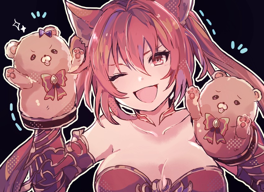 cerberus, mimi, and coco (granblue fantasy and 1 more) drawn by shiina_kimagure