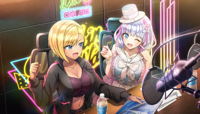 kukuri tomo and murahaya mashio (dolphin wave) drawn by ootomo_takuji