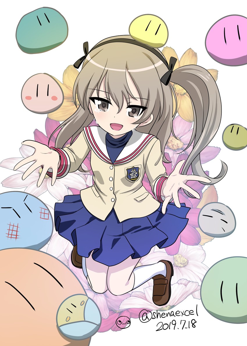 shimada arisu (girls und panzer and 1 more) drawn by shiina_excel