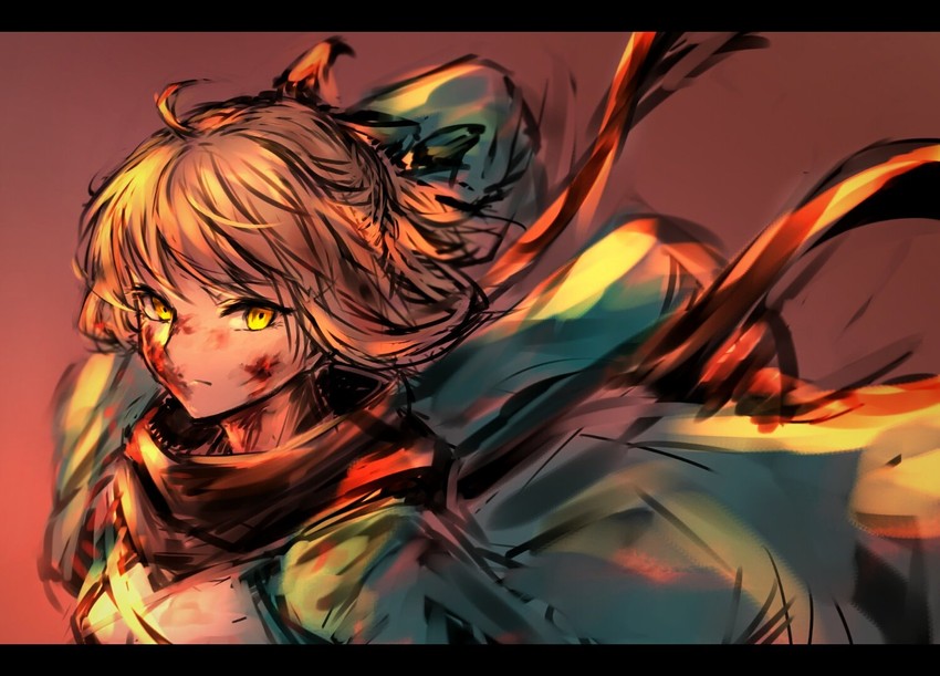 okita souji (fate and 1 more) drawn by hometa