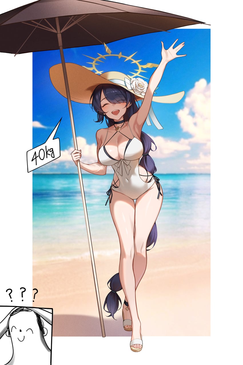 sensei, doodle sensei, and hinata (blue archive) drawn by dong_(art_woodong)