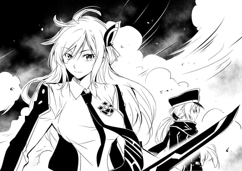 sky striker ace - raye and sky striker ace - roze (yu-gi-oh!) drawn by angrynerd_c