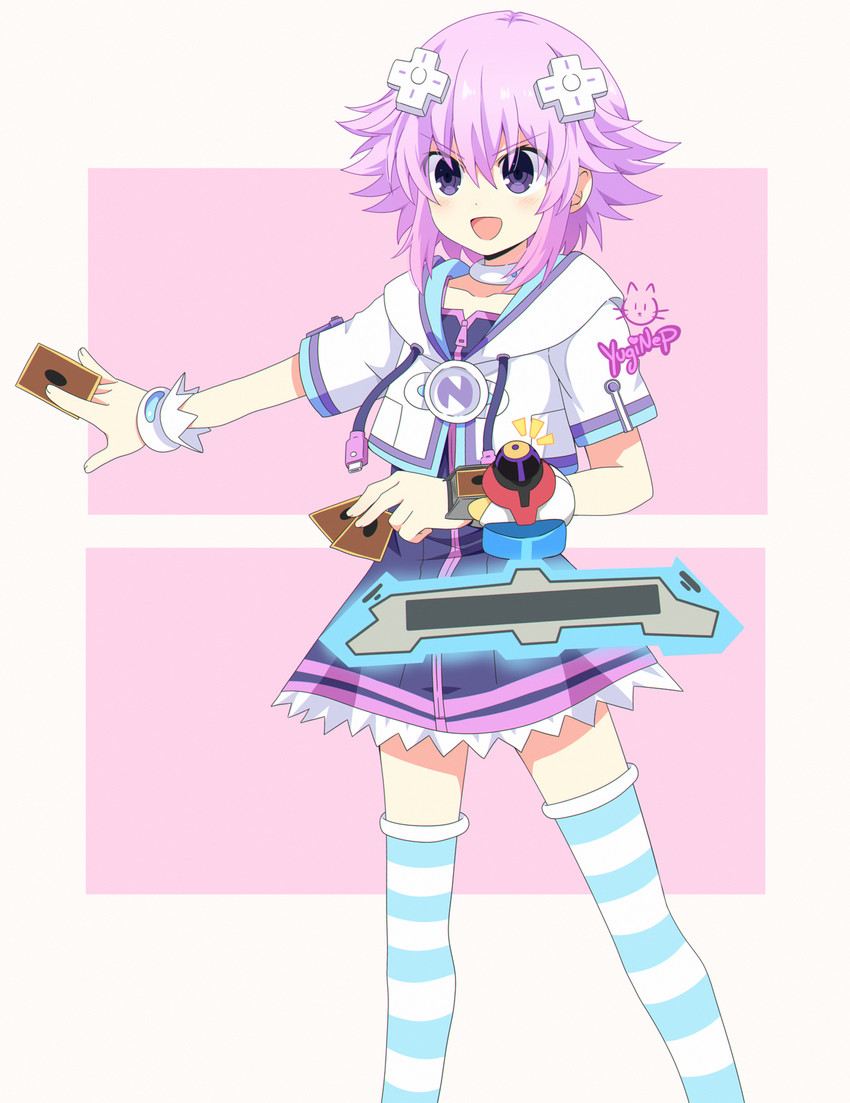 neptune and ai (yu-gi-oh! and 3 more) drawn by caro-xy