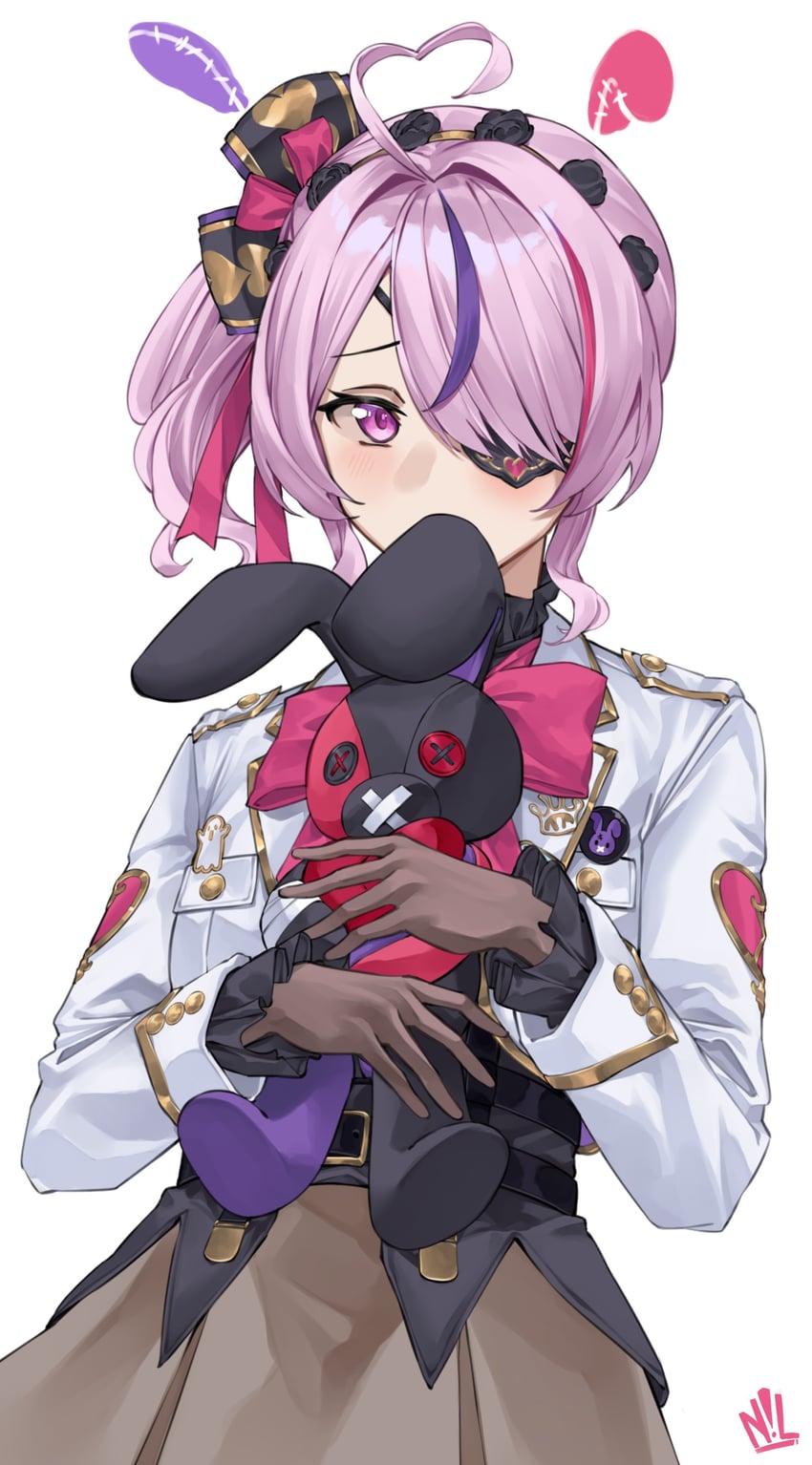 maria marionette and sir ventrilo (nijisanji and 1 more) drawn by nillith