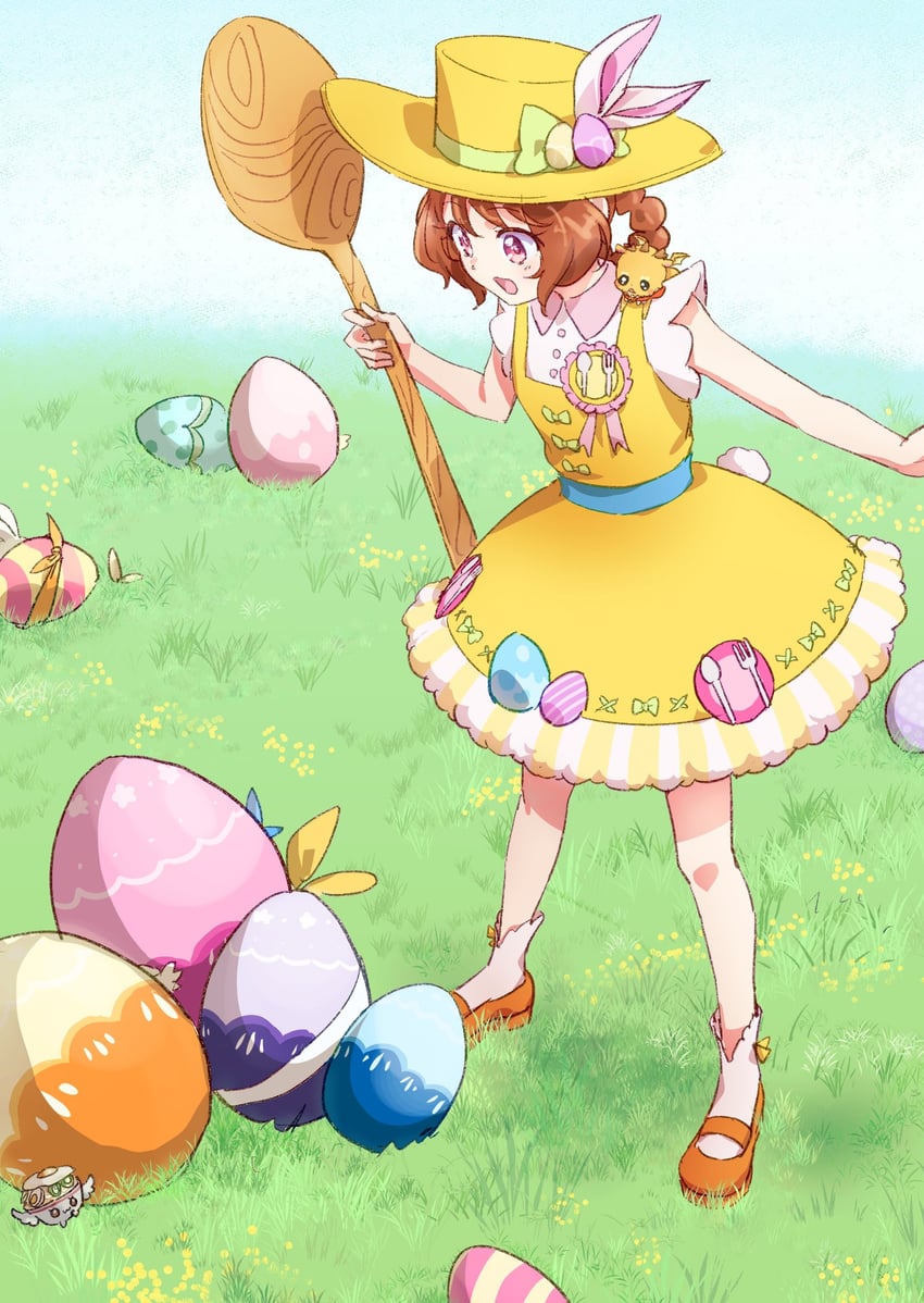hanamichi ran, mem-mem, recipipi, and ramen recipipi (precure and 1 more) drawn by aoizumi_(eichinohikari)