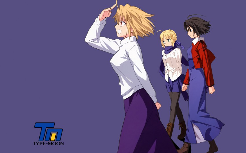 artoria pendragon, saber, arcueid brunestud, and ryougi shiki (fate and 4 more)