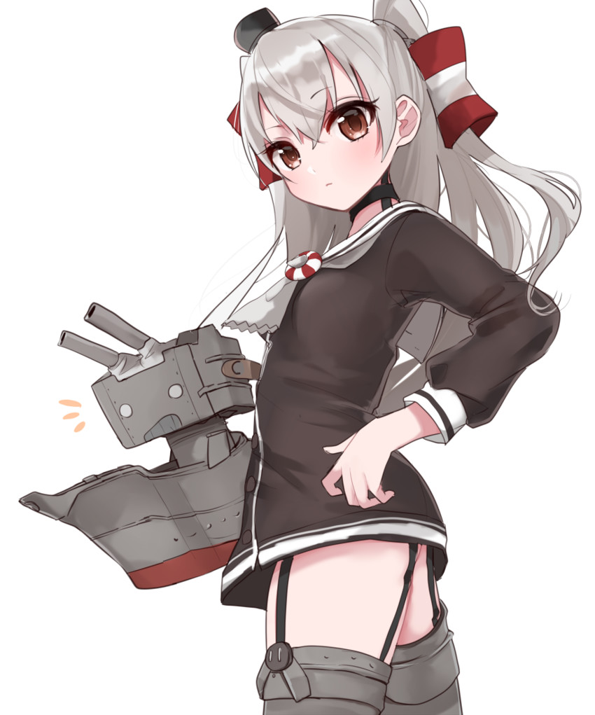amatsukaze and rensouhou-kun (kantai collection) drawn by misumi_(macaroni)