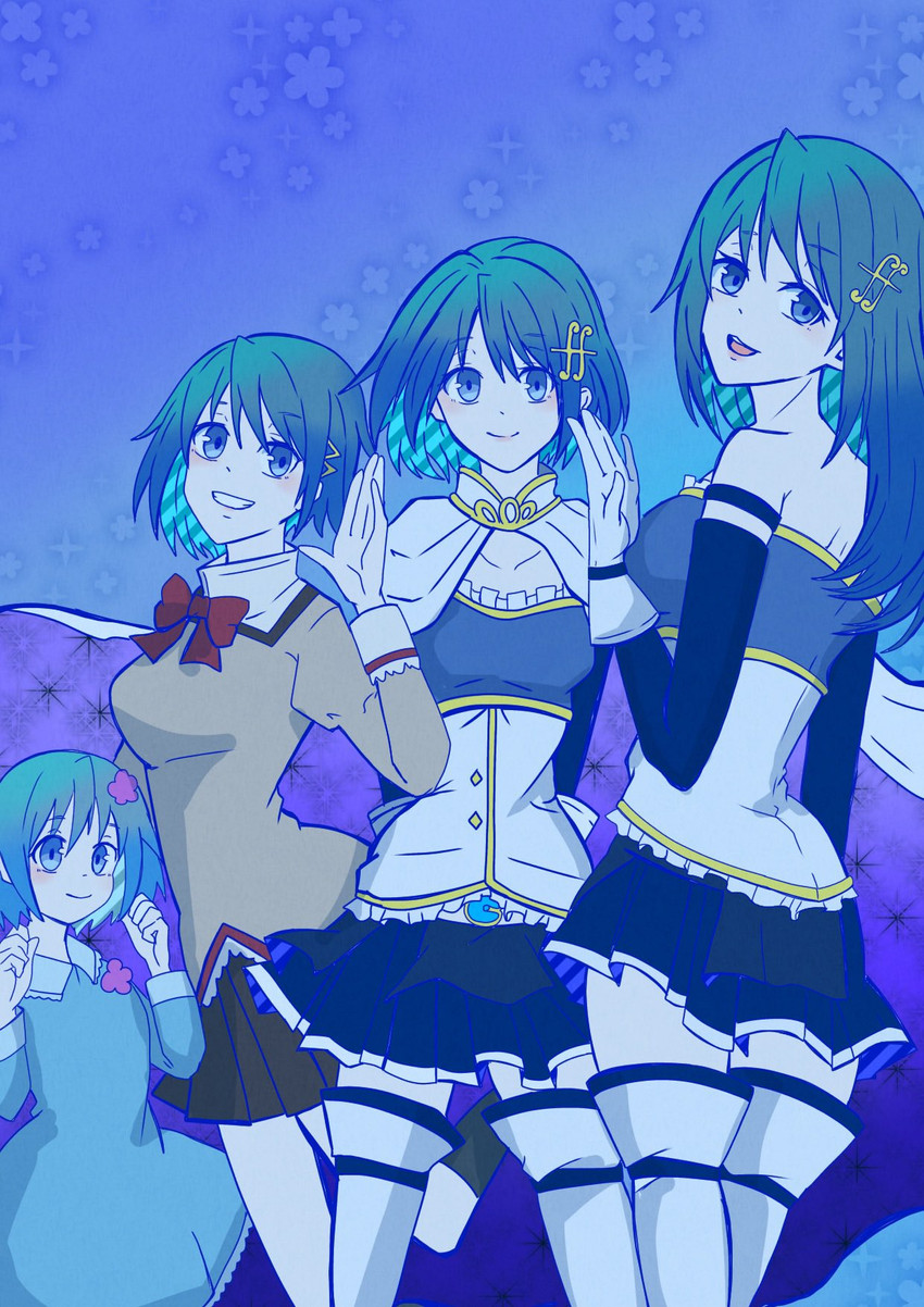 miki sayaka (mahou shoujo madoka magica) drawn by mikki_(urkffp33)