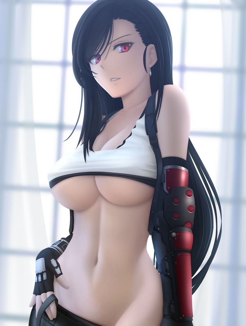 tifa lockhart (final fantasy and 2 more) drawn by siraha