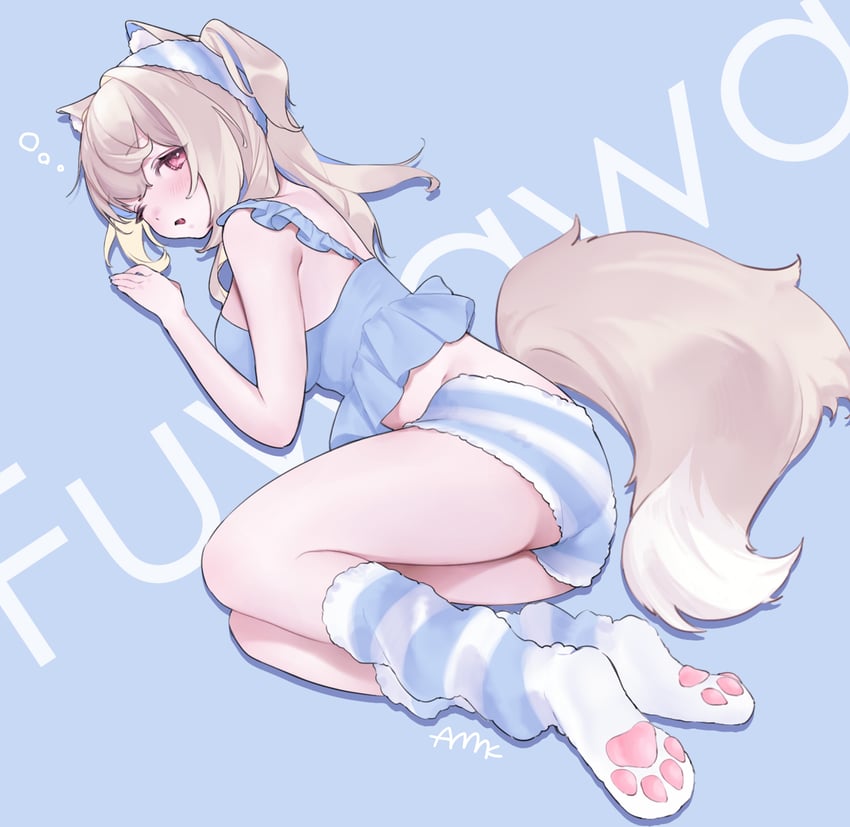 fuwawa abyssgard (hololive and 1 more) drawn by amane_0e0