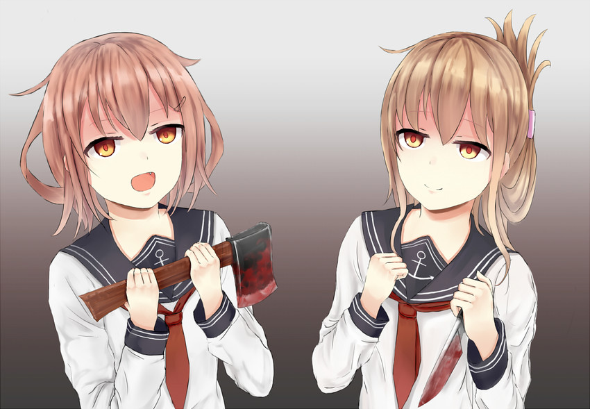 inazuma, ikazuchi, and plasma-chan (kantai collection) drawn by ogcmaster