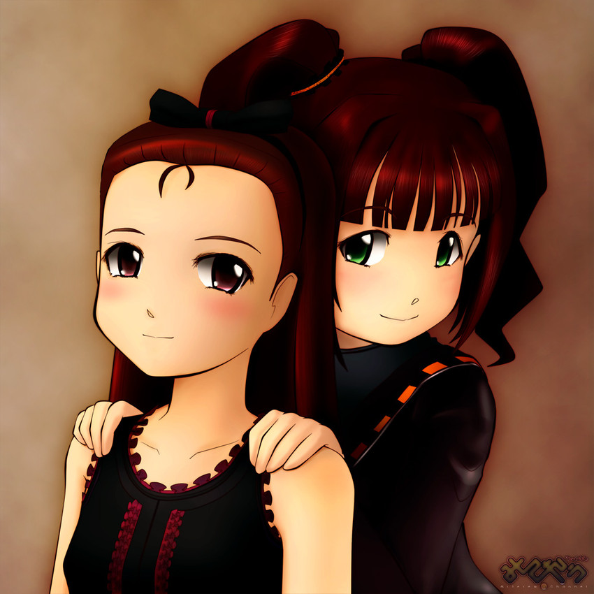 minase iori and takatsuki yayoi (idolmaster) drawn by idolls