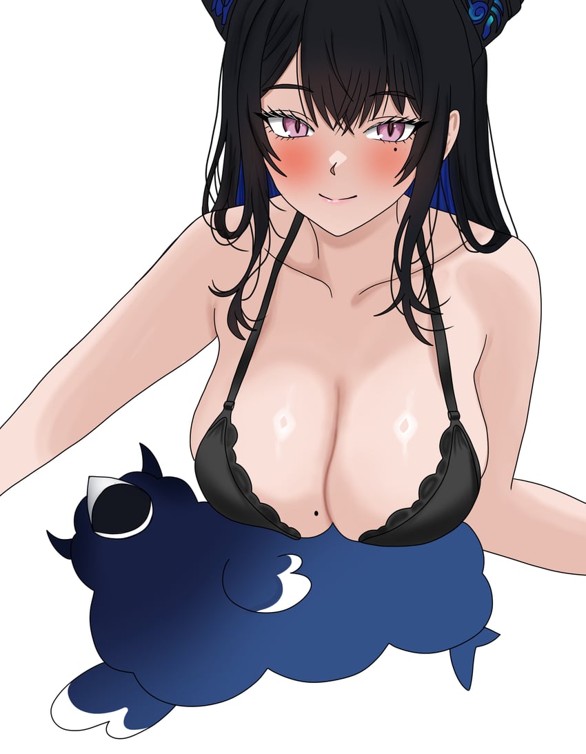 nerissa ravencroft and jailbird (hololive and 1 more) drawn by ivan_ramirez