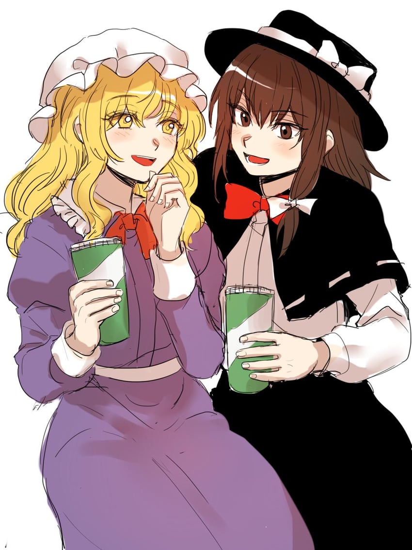 usami renko and maribel hearn (touhou) drawn by kuya_(hey36253625)