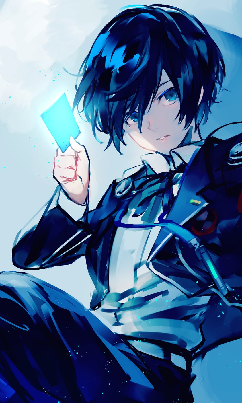 yuuki makoto (persona and 1 more) drawn by lor_(roasyerizyonirapi)