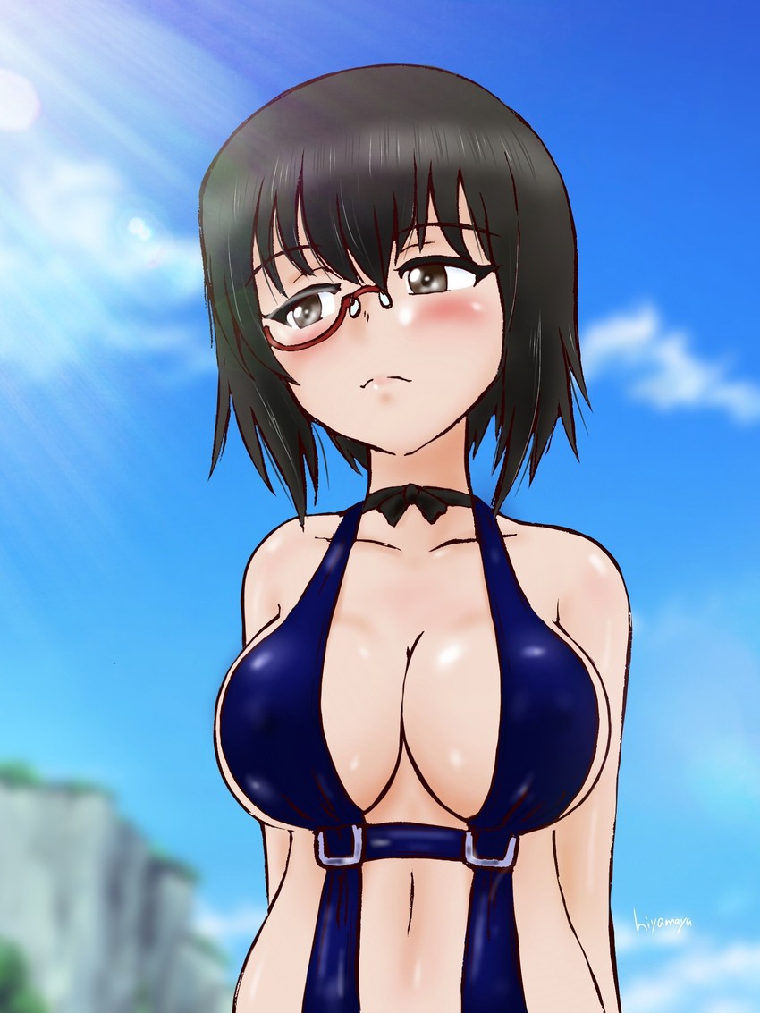 kawashima momo (girls und panzer) drawn by hiyama_yuu_(wee259hiyama)