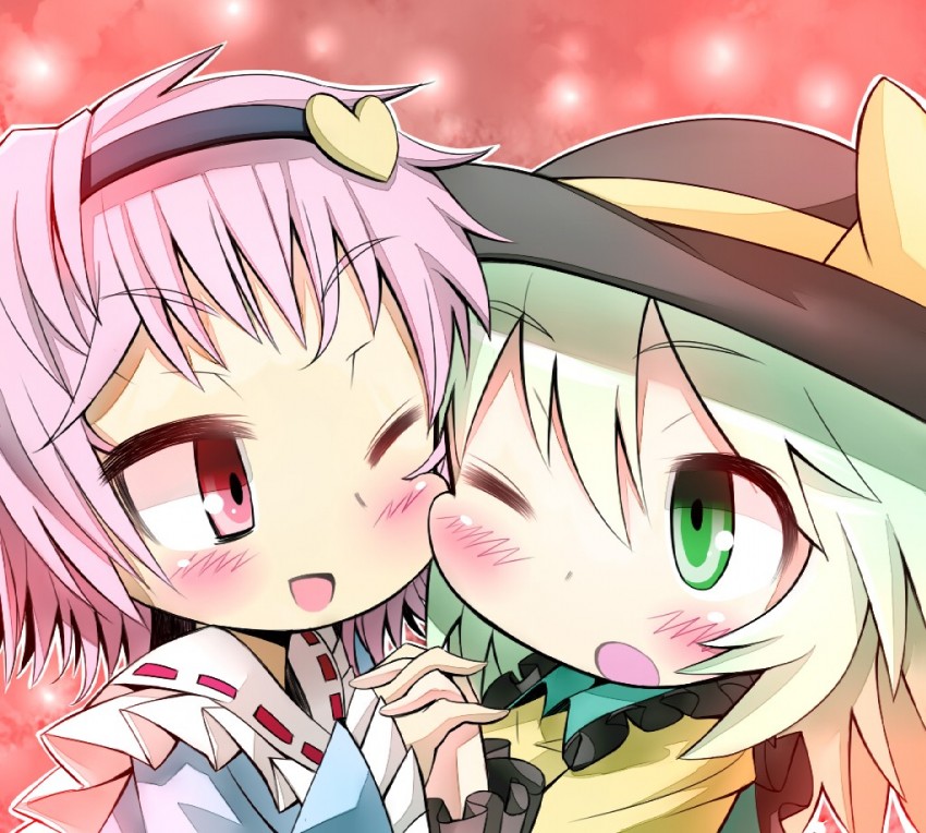komeiji koishi and komeiji satori (touhou) drawn by givuchoko