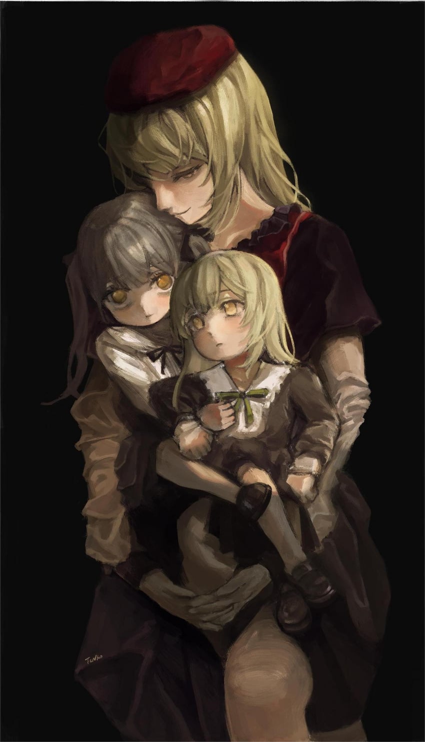 togawa sakiko, wakaba mutsumi, and mortis (bang dream! and 1 more) drawn by neko_tenko