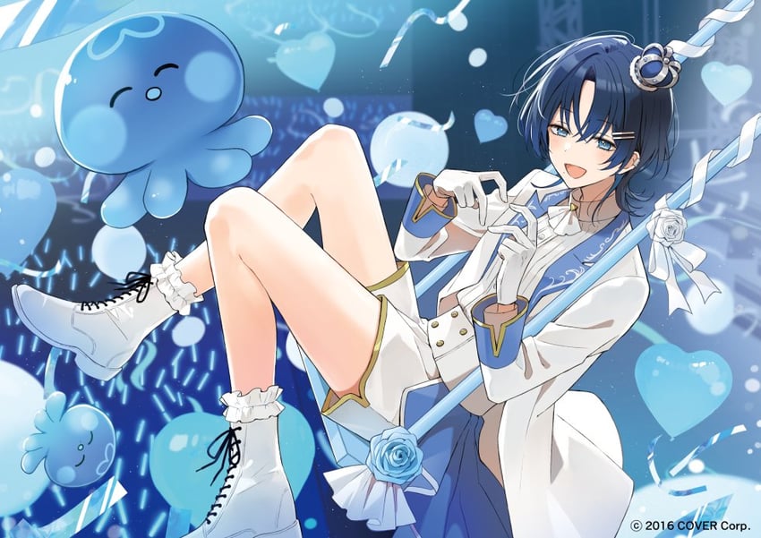 hiodoshi ao (hololive and 1 more) drawn by musshu_(omu001)